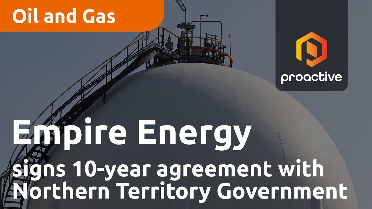 Empire Energy signs 10-year gas agreement with Northern Territory Government