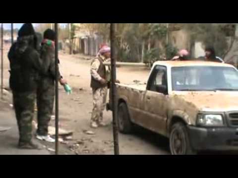 استهداف حاجز السياسية في مدينة دير الزور من قبل لواء الأحواز بالاشتراك مع لواء القادسية