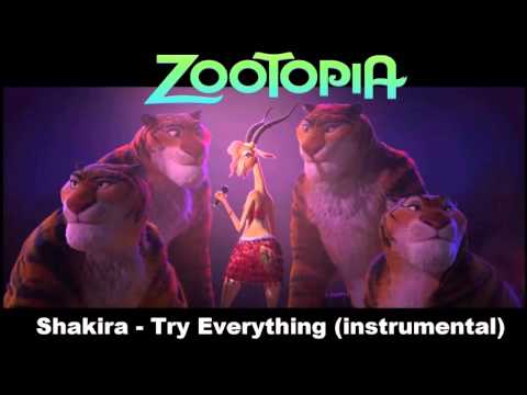 シャキーラ - Try Everything (字幕付き公式インストゥルメンタル) (Shakira - Try Everything (official instrumental with subtitles))