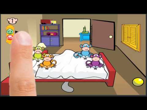 Five Little Monkeys - smart phone app for young children - YouTube