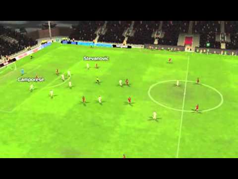 Football Manager 2015- Arezzo vs Perugia - André Silva Goal 58 minutes
