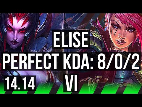 ELISE vs VI (JGL) | 8/0/2, Rank 5 Elise, Legendary | VN Challenger | 14.14