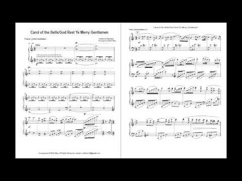 Carol of the Bells / God Rest Ye Merry Gentlemen (Intermediate Piano)