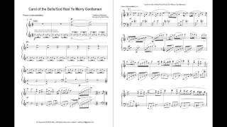 Carol of the Bells / God Rest Ye Merry Gentlemen (Intermediate Piano)