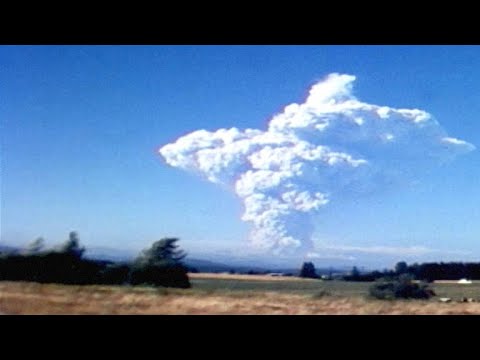 Footage of the 1980 Mount St. Helens Eruption