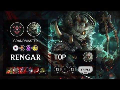 Rengar Top vs Camille - KR Grandmaster Patch 10.20