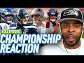 Rams Seahawks Patriots Broncos REACTION Sam Darnold Vs Drake Maye Super Bowl Sherman NFL