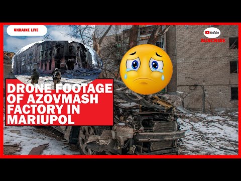 💔Drone footage of Azovmash factory (not tobe confused with Azovstal) in Mariupol.#ukraine #moriupol