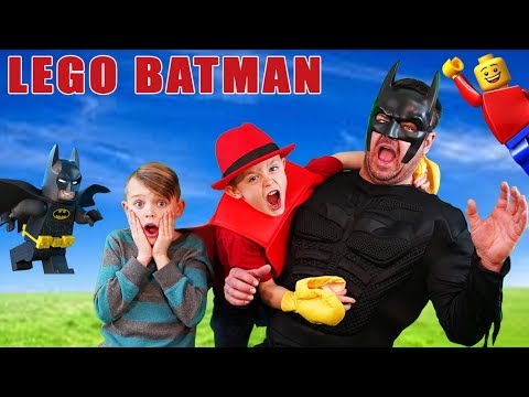 Giant Lego Mayor VS Lego Batman & Jack! Superhero Adventure with Lego Toys In Real Life!