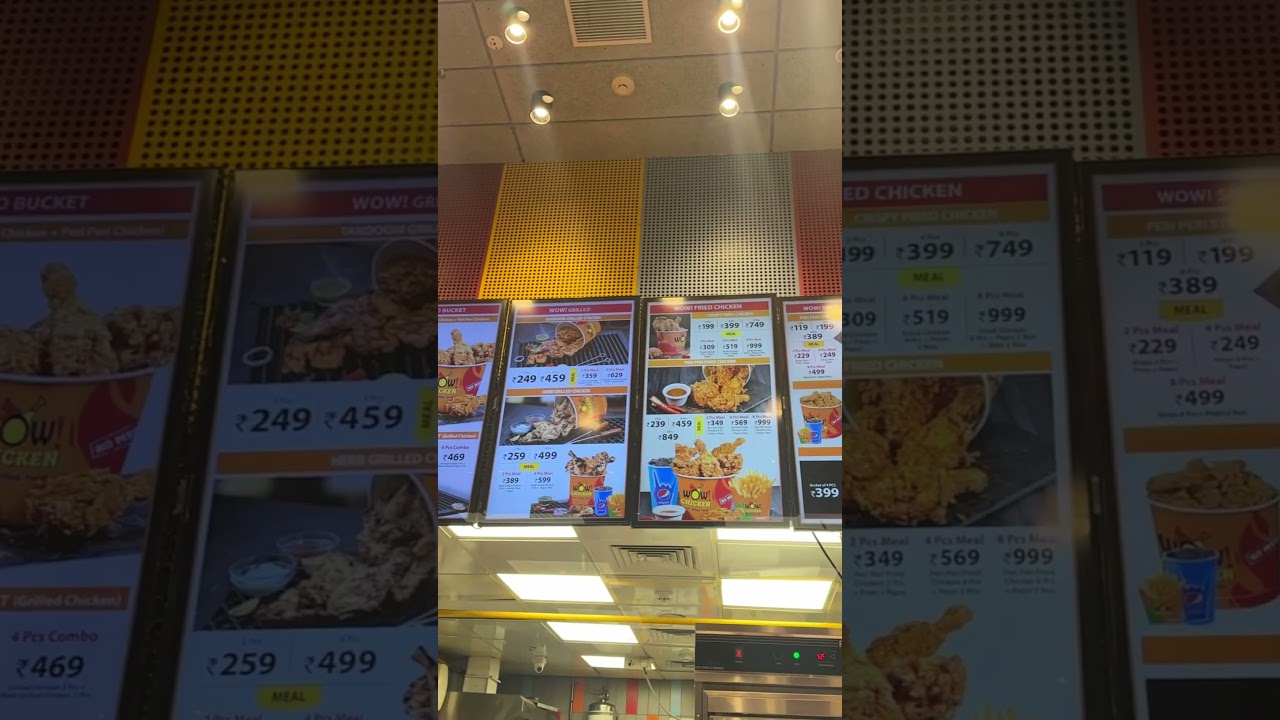 Digital Wallmount restaurants displays menu screens #digital #restaurant #advertisings #staietech