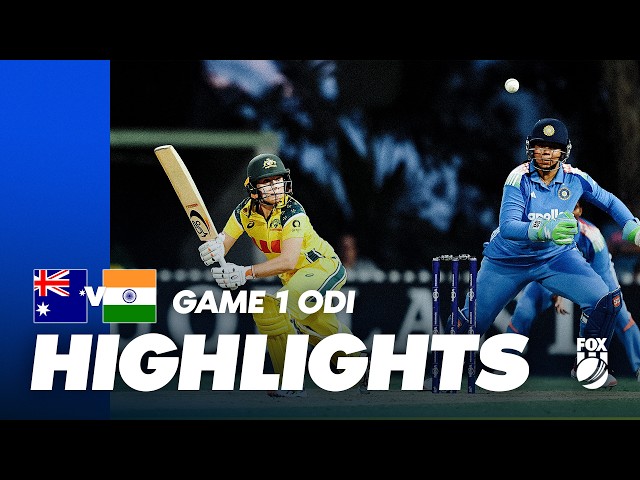 Australia vs India: Full Match Highlights | Game one ODI | Fox Cricket Australia vs India: Full Match Highlights | Game one ODI | Fox Cricket