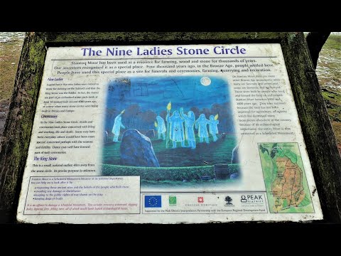 The Nine Ladies Stone Circle - Stanton Moor