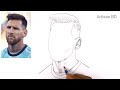 Pencil Drawing of Lionel Messi | Easy Pencil Sketch, Messi from PSG
