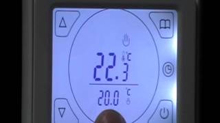 How To Program A TouchScreen Thermostat UFHhq E91