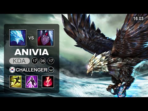 Anivia vs Varus Mid - KR Challenger - Patch 16.03 Season 16