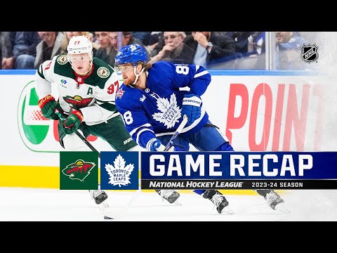 Wild @ Maple Leafs 10/14 | NHL Highlights 2023