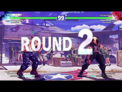 Street Fighter V: Guile Online MP pt11 - World's Greatest Jump-Ins vs. Nash