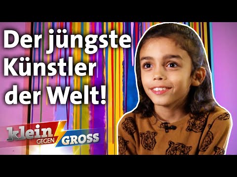 Mikail (9) eröffnete mit 4 Jahren seine eigene Kunstausstellung! | Klein gegen Groß