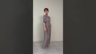 ラベンダーのレイヤードビスチェドレス 動画