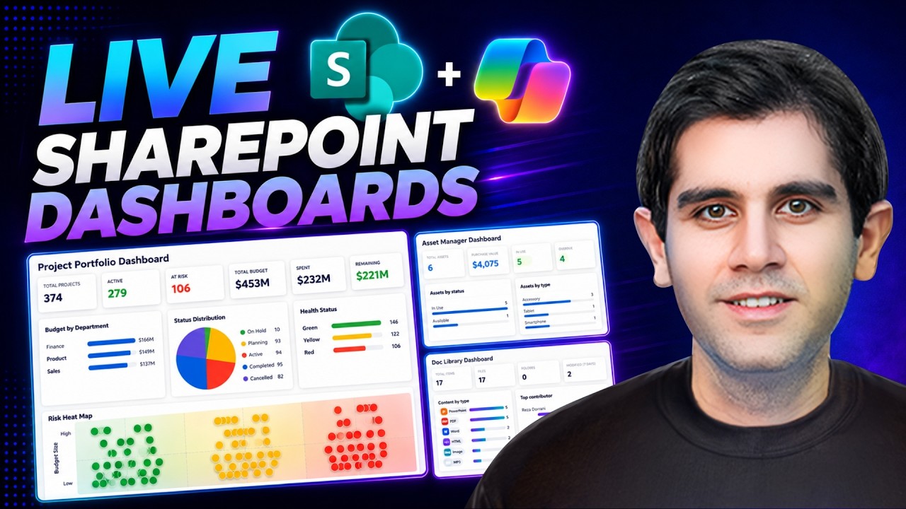 Build LIVE SharePoint Dashboards with Copilot
