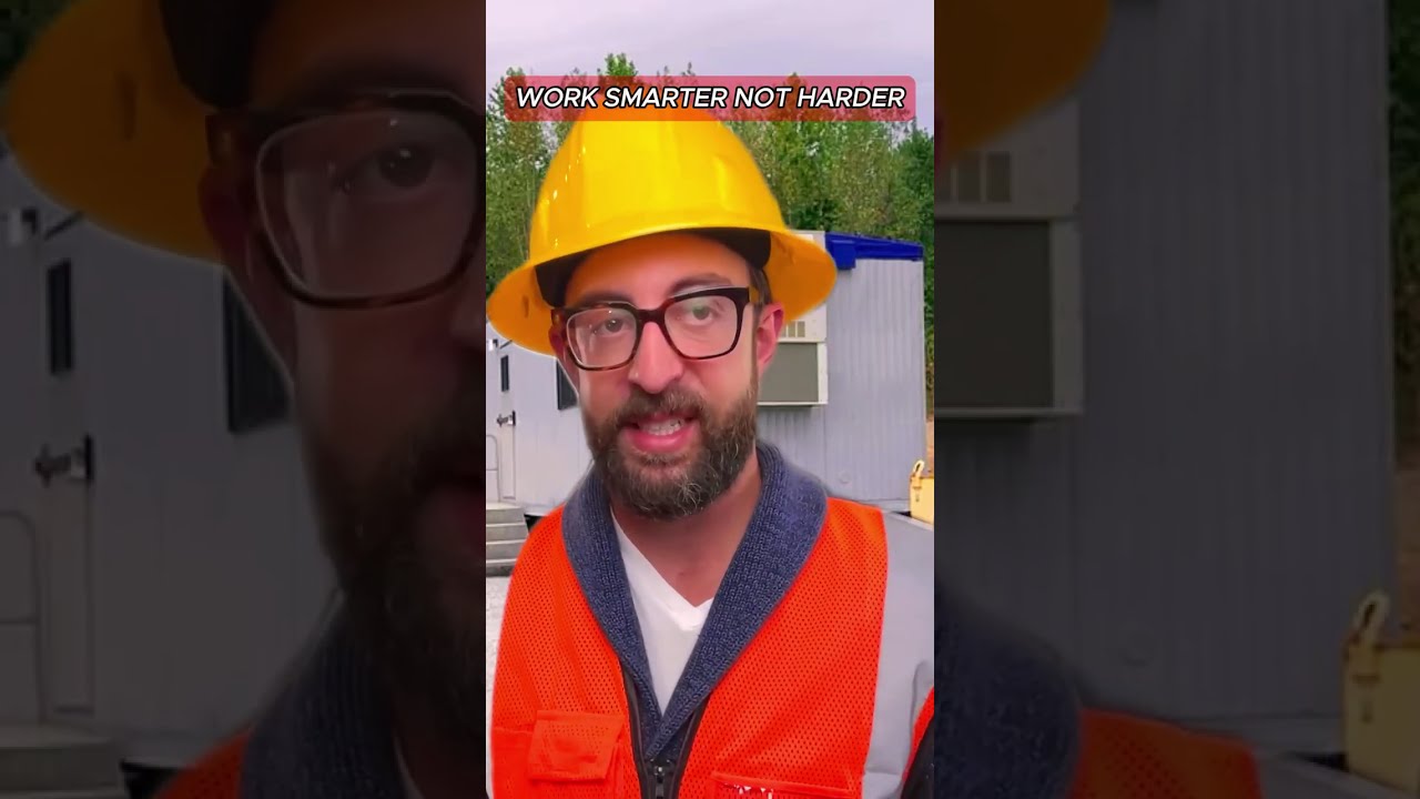 Watching this video will help you work more efficiently 🤩 #constructionwork #smartwork #construction