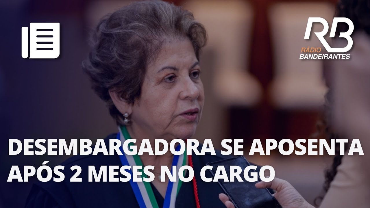 Desembargadora se aposenta após 73 dias no cargo com remuneração de mais de R$ 37 mil