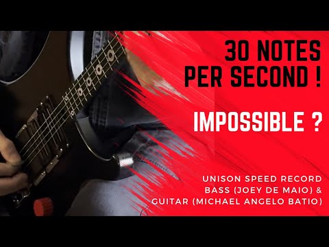 Playing 30 Notes Per Second 🎸Joey De Maio & Michael Angelo Batio Speed Record In Unison
