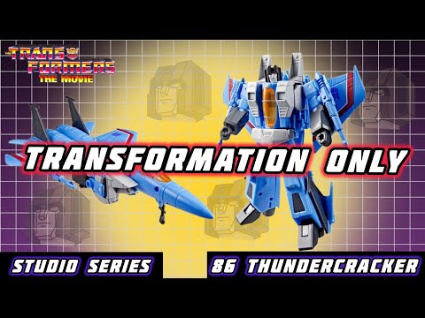 TRANSFORMATION ONLY! Studio Series 86 The Movie Decepticon Thundercracker Masterpiece? #transformers