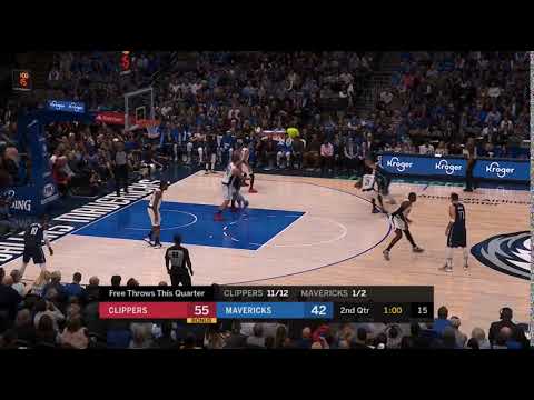 Clippers Mavs   Kleber KP staggered screen