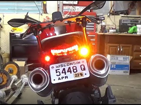 Kuryakyn by Kellermann Atto LED Turn Signals on Ducati Monster Motorcycle