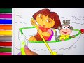 Dora The Explorer Big River Большая река Coloring For Children