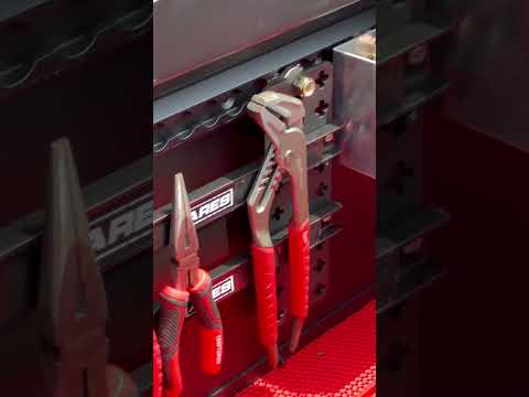 Magnetic tool rails make organizing your toolbox super easy #trucks #tools #toolbox #truckbuild