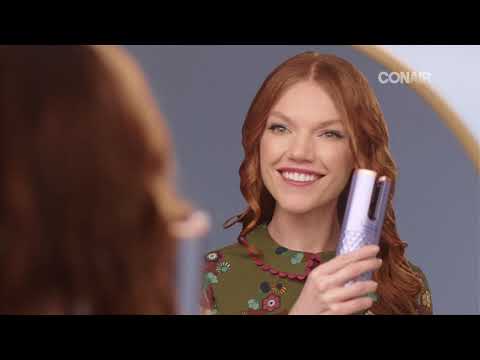 thumbnail video image 2 of Rizadora para Cabello Conair Inalámbrica Lila + Secadora para Cabello, 2 of 5