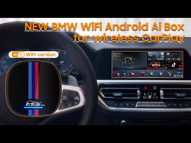 قطعة MMB BMW 2.0 لتحويل شاشة سيارات BMW لأندرويد 13 بذاكرة 8GB+128GB
