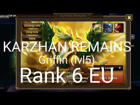 GenesisPrime - Rank 6 Griffin lvl5 - Karzhan Remains