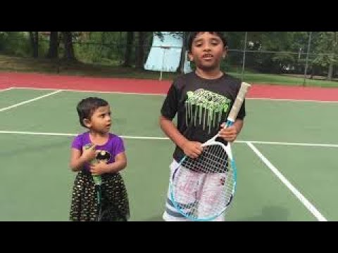 An attempt at 100 Shots Rally in Tennis by 7 year old Rohith Madhavan| Ended up with a 86 shot Rally