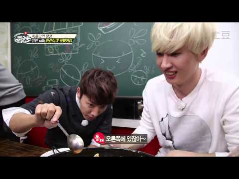 [HD 720] 141113 SJM GUEST HOUSE - EUNHAE (Cooking & Eating part)