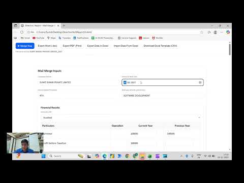 Automation of Directors Report with AI