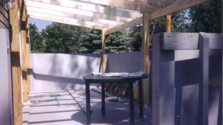 preview picture of video 'Construction Mobile Home Roof Addition, Scranton PA, Bentler Painting'