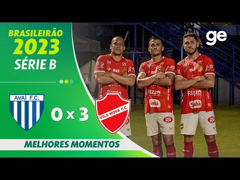 Gols e lances de Avaí x Vila Nova-GO