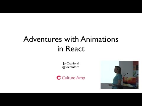 Jo Cranford - Animations in React