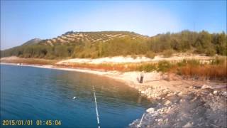 Tarde de pesca del black bass en colomera