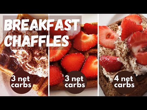 🥓🍓🥑 3 SWEET CHAFFLES RECIPES | VANILLA CHAFFLES | CINNAMON CHAFFLES | COCOA CHAFFLES