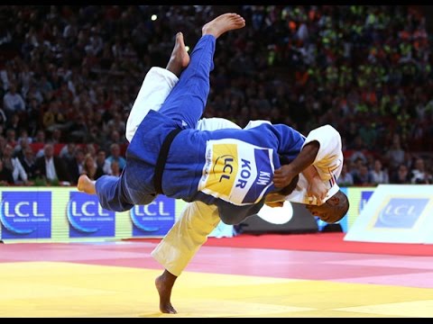 JUDO 2013 Grand Slam Paris: Teddy Riner (FRA) - Sung-Min Kim (KOR) [LEGENDARY IPPON!]