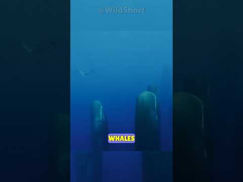 This is how sperm whales sleep! || They just float #feed #shorts