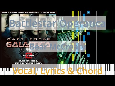 🎹Battlestar Operatica, Chord & Lyrics, Bear McCreary, Synthesia Piano