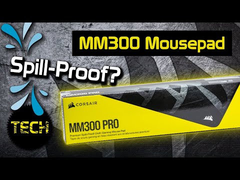Pelės kilimėlis žaidimams Corsair MM300 PRO Premium Spill-Proof Cloth Gaming Mouse Pad — Extended, 930mm x 300mm x 3mm video