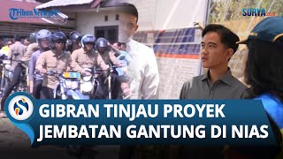 Ditemani Bobby Nasution, Wapres Gibran Naik Motor Trail Tinjau Proyek Jembatan Gomo di Pulau Nias