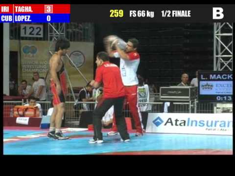 66kg - Mehdi Taghavi Kermani (IRI) vs Livan Lopez Azcuy (CUB) 2011 world championship
