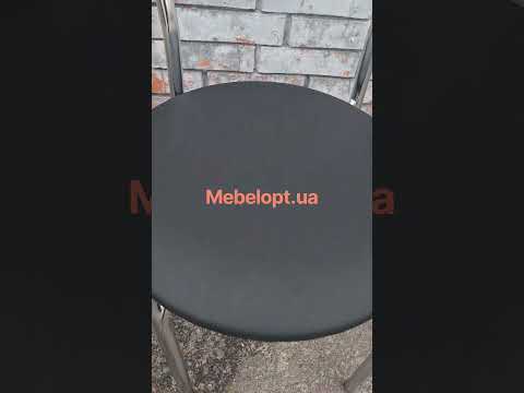 Стілець для кафе барів ресторанів Маркос Хром шкірозамінник чорний - фото 1 - id-p3250847440